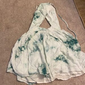 Tie dye halter dress